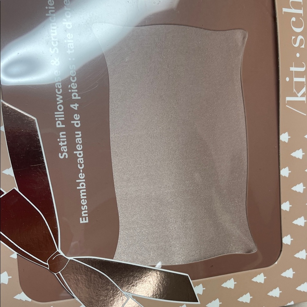 Kitsch Satin Pillowcase & Scrunchies Gift Set - Taupe Pink - Picture 9 of 12